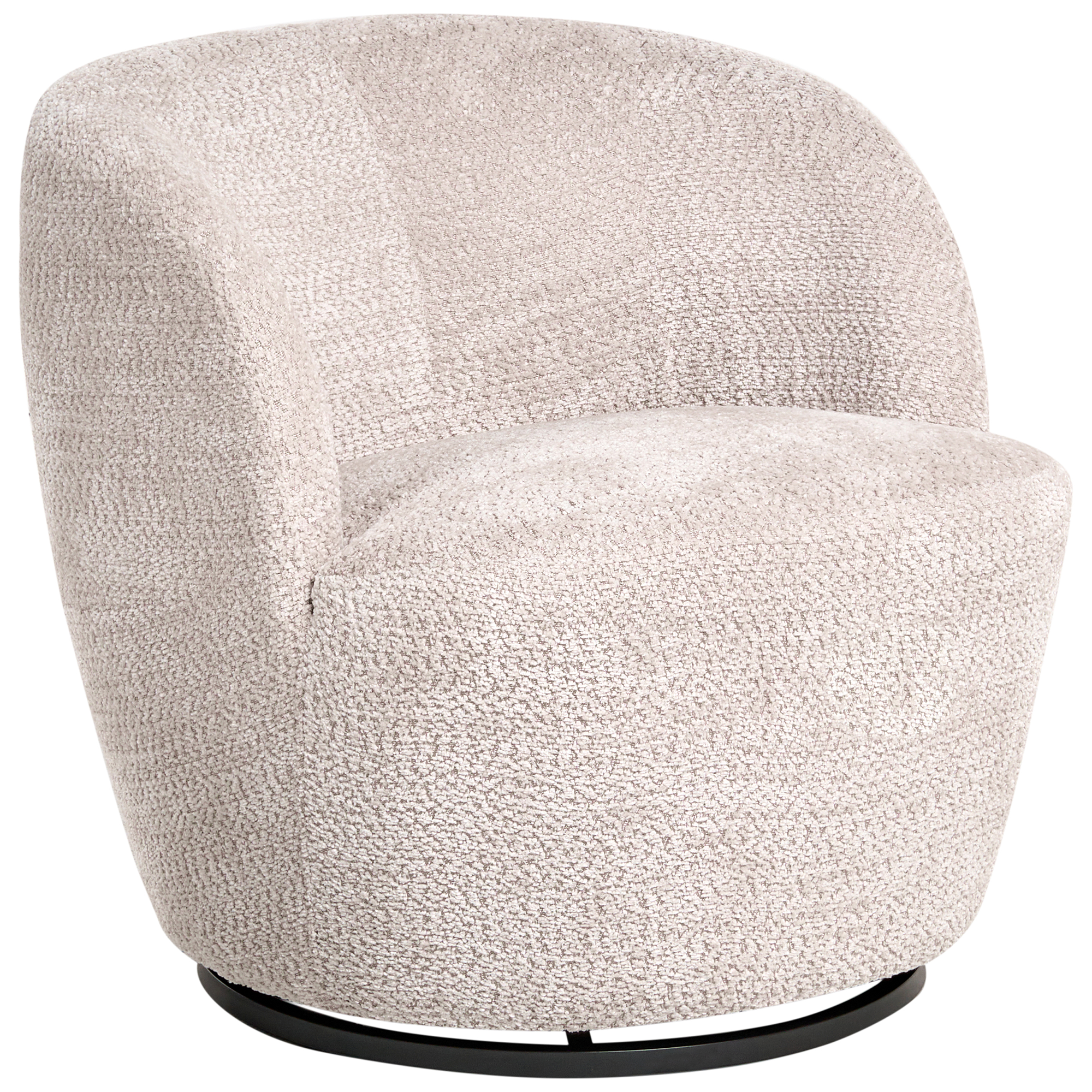 Svängbar fåtölj KUOLPA Chenille Beige