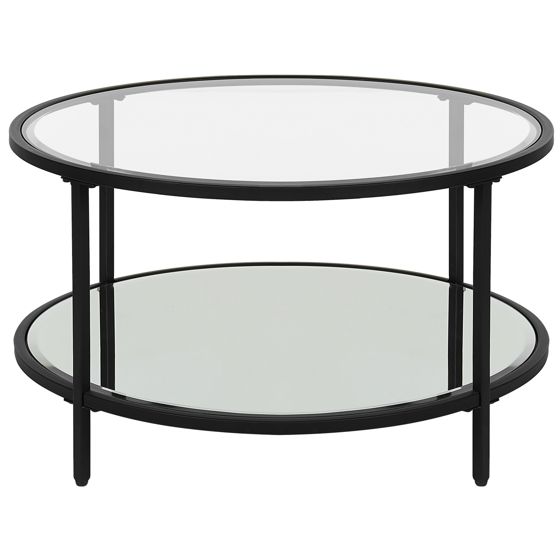Soffbord BIRNEY Härdat glas Svart