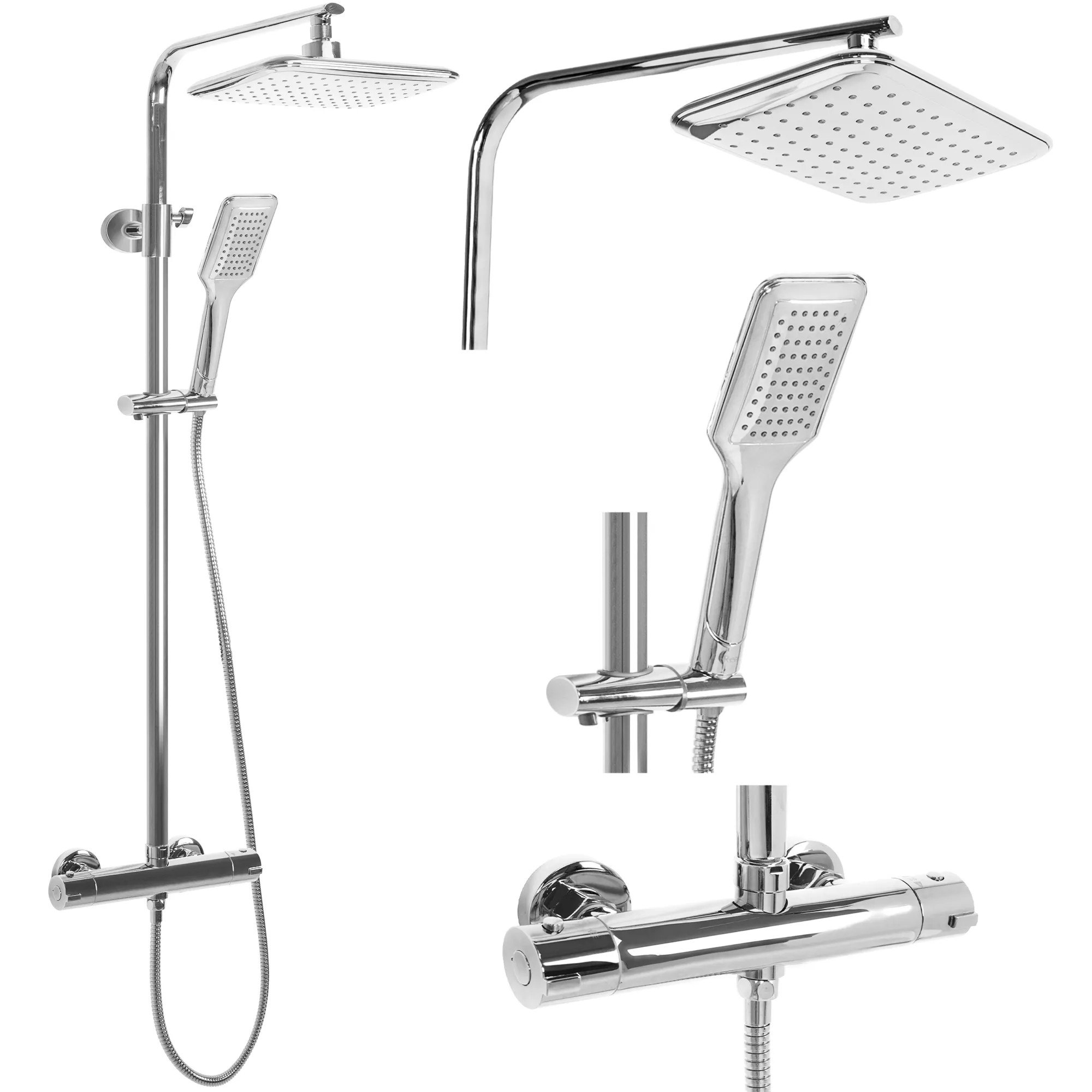 REA Duschset TOM Krom, 39x27,5x120cm