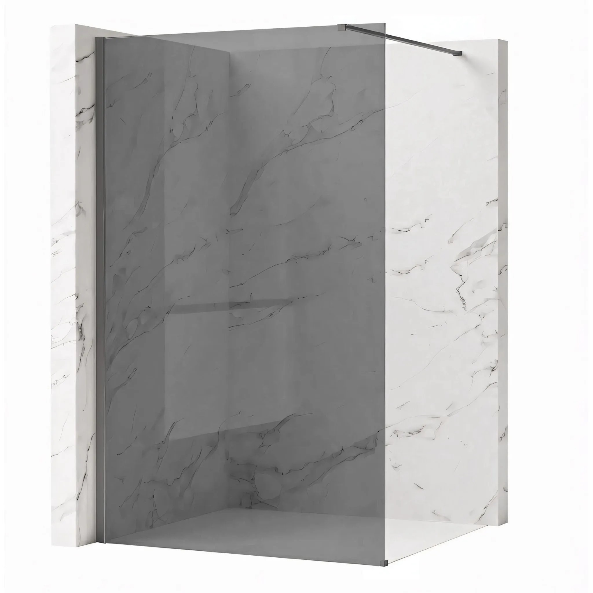 REA Duschvägg Flexi Grey 140 Titan, 120x140x195cm