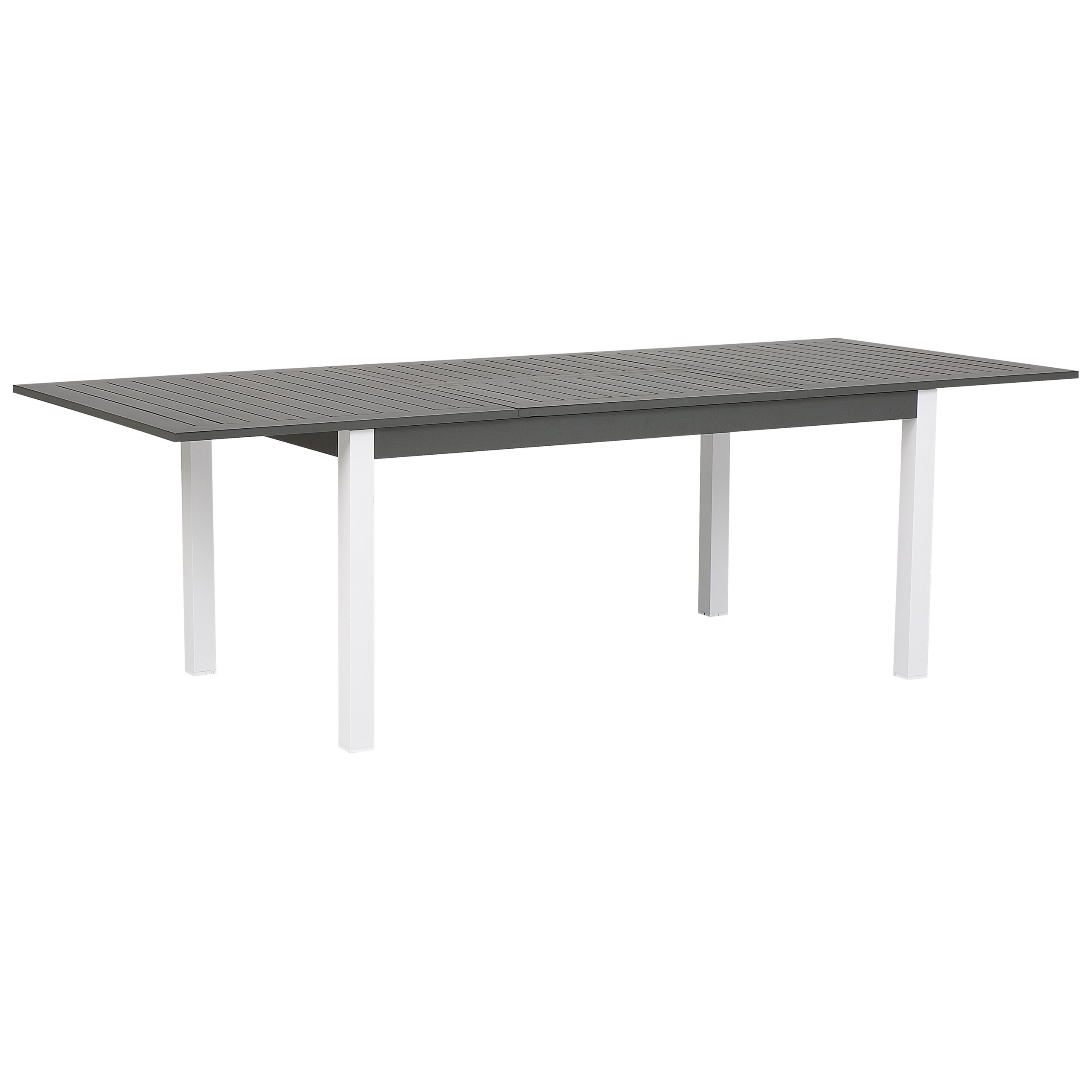 Utdragbart trädgårdsmatbord PANCOLE 168/248 cm 100 cm Metall Grå