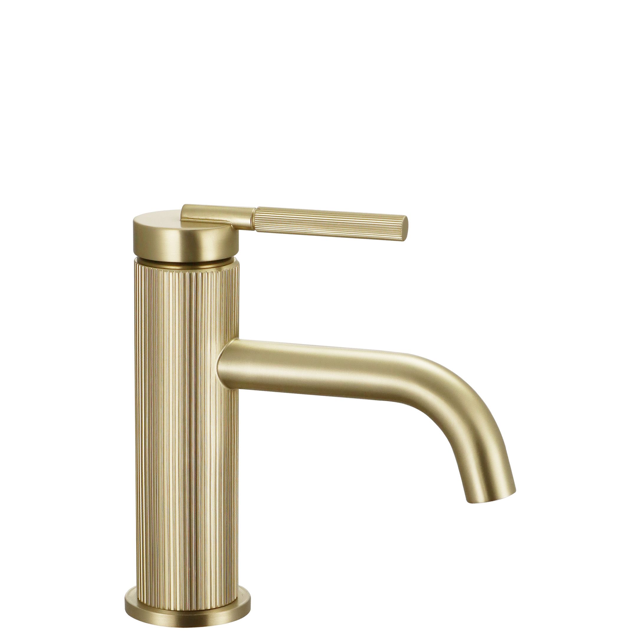 REA Tvättställsblandare JS-B348BG ARGON Låg Borstat Guld, 11x5x16,5cm
