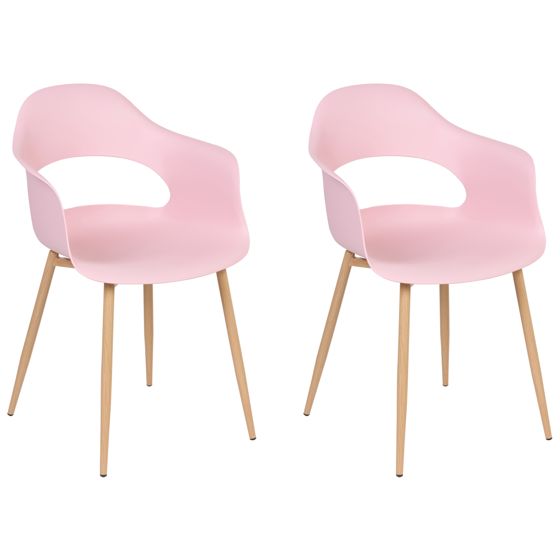 Set med 2 matstolar UTICA Rosa