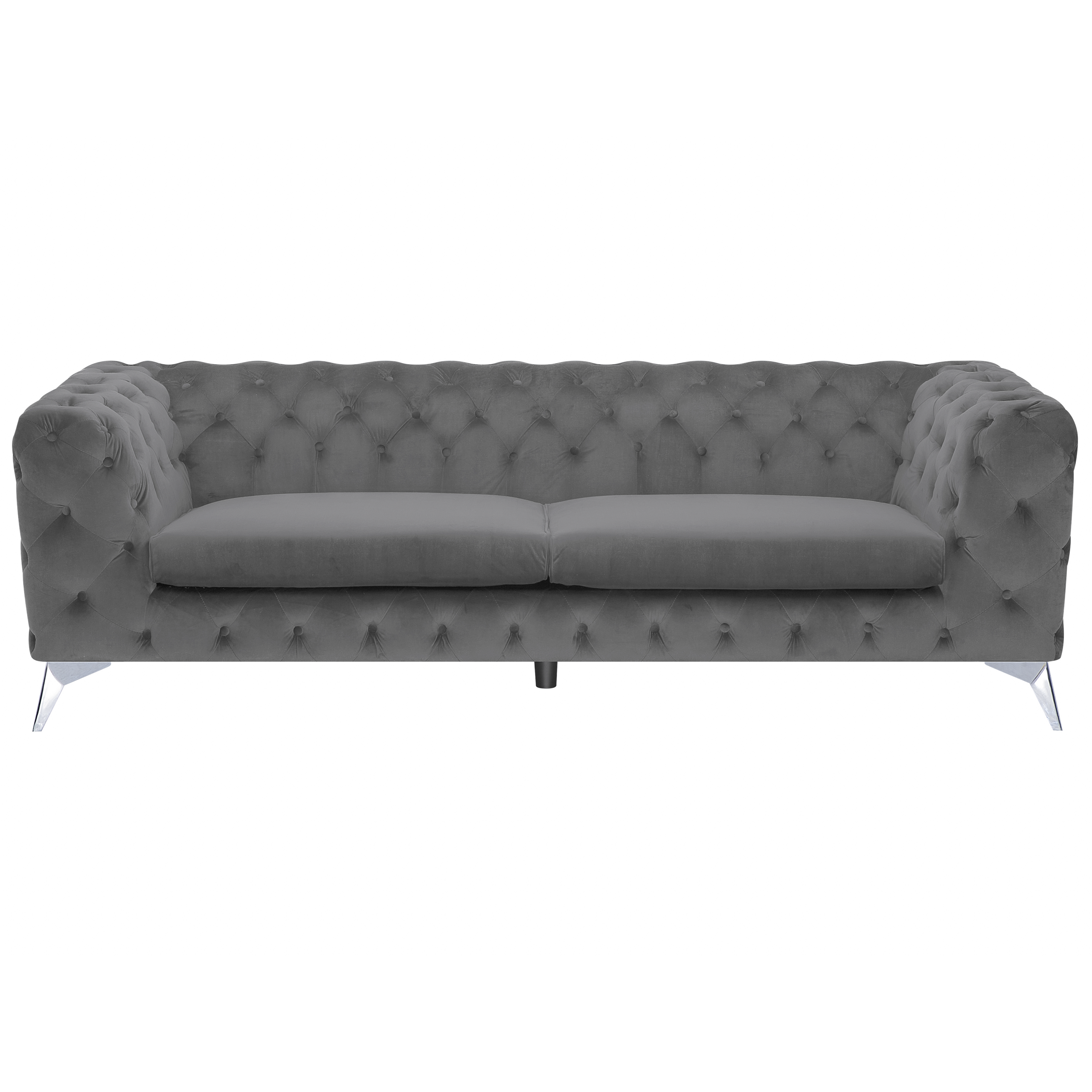 Soffa 3-sits SOTRA Sammet Grå