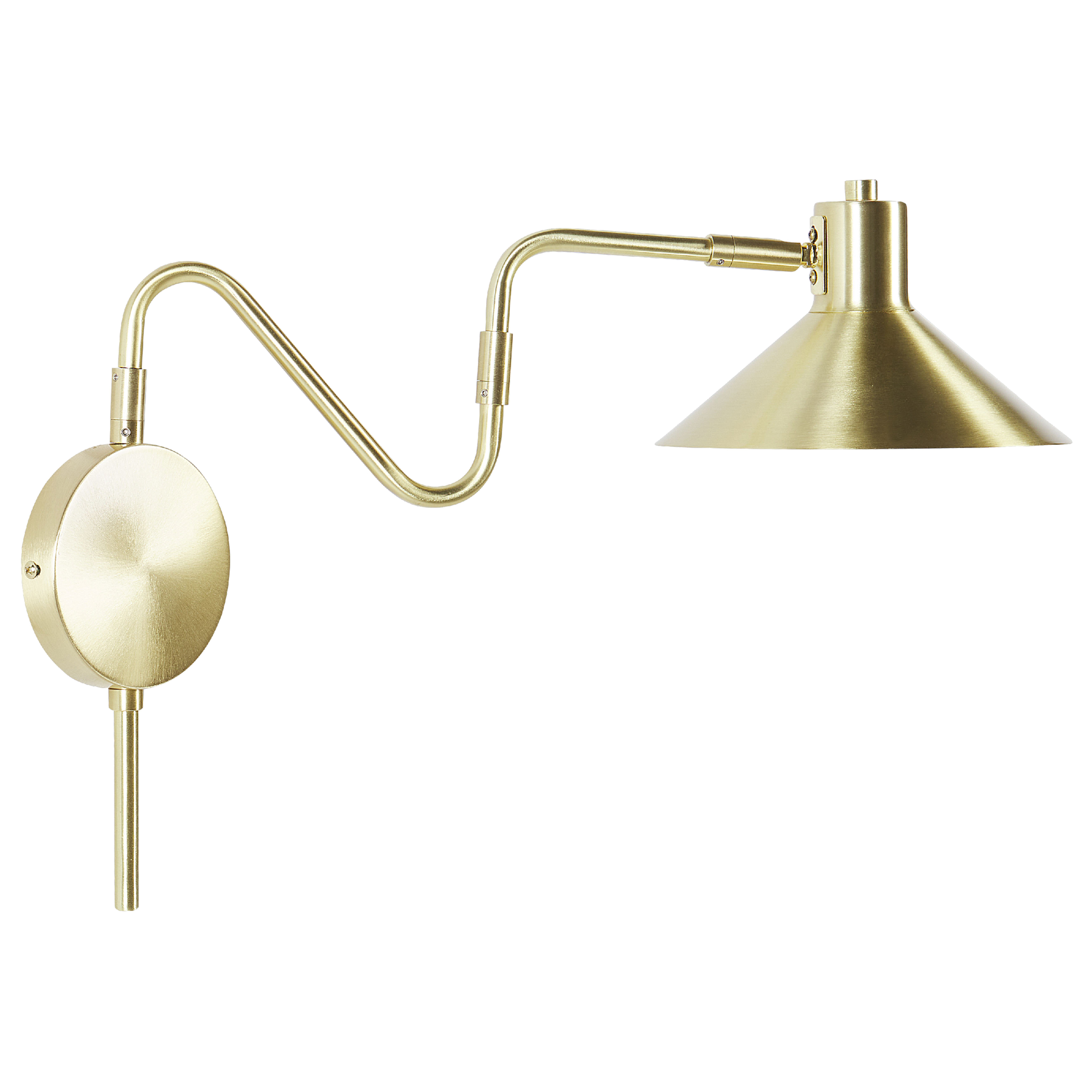 Vägglampa BALIEM Justerbar Metall Guld