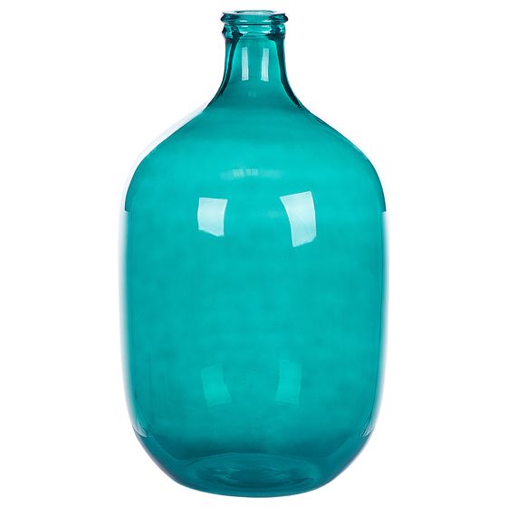 Dekorationsvas SAMOSA 48 cm Glas Turkos