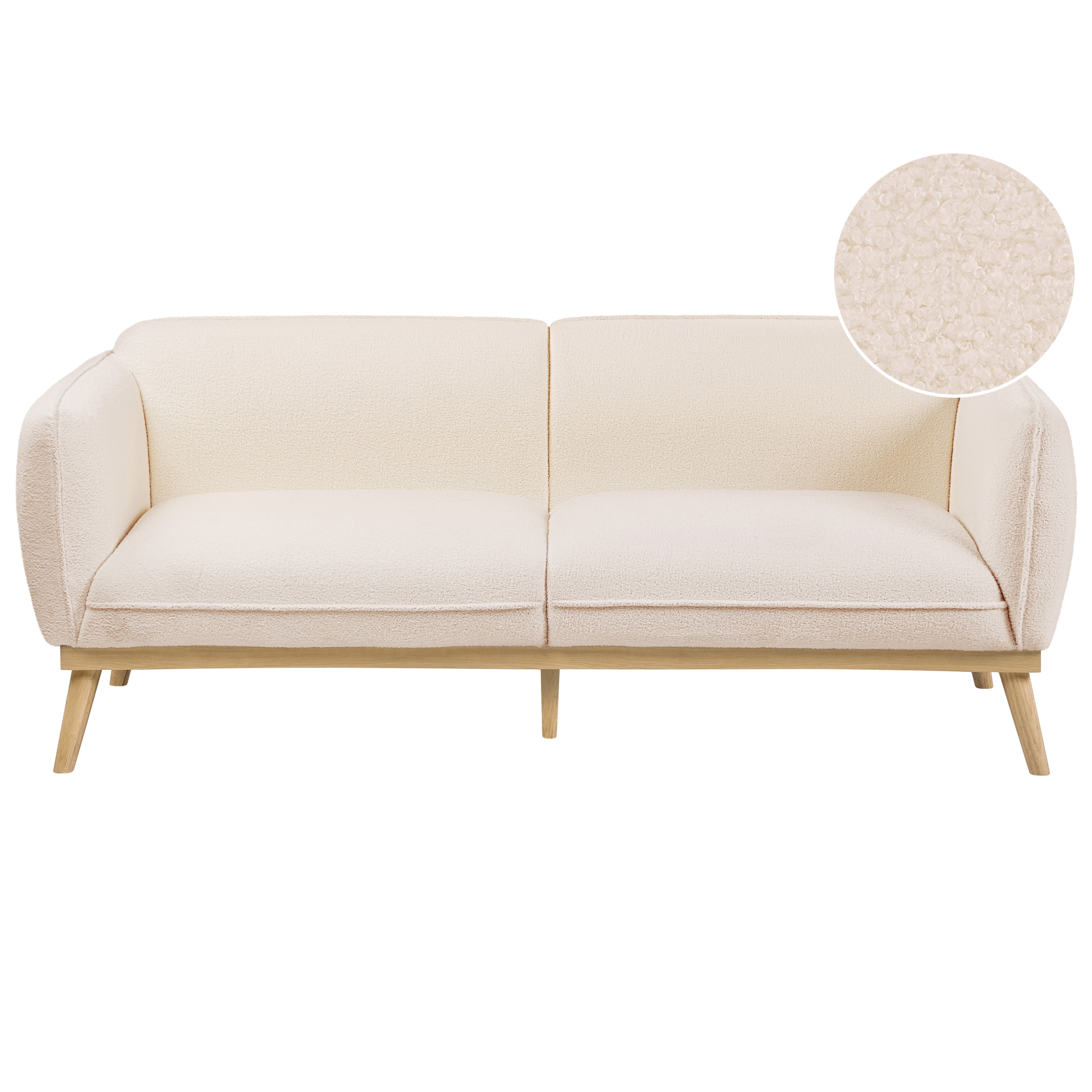 Soffa 3-sits LJUNG Bouclé Ljusbeige