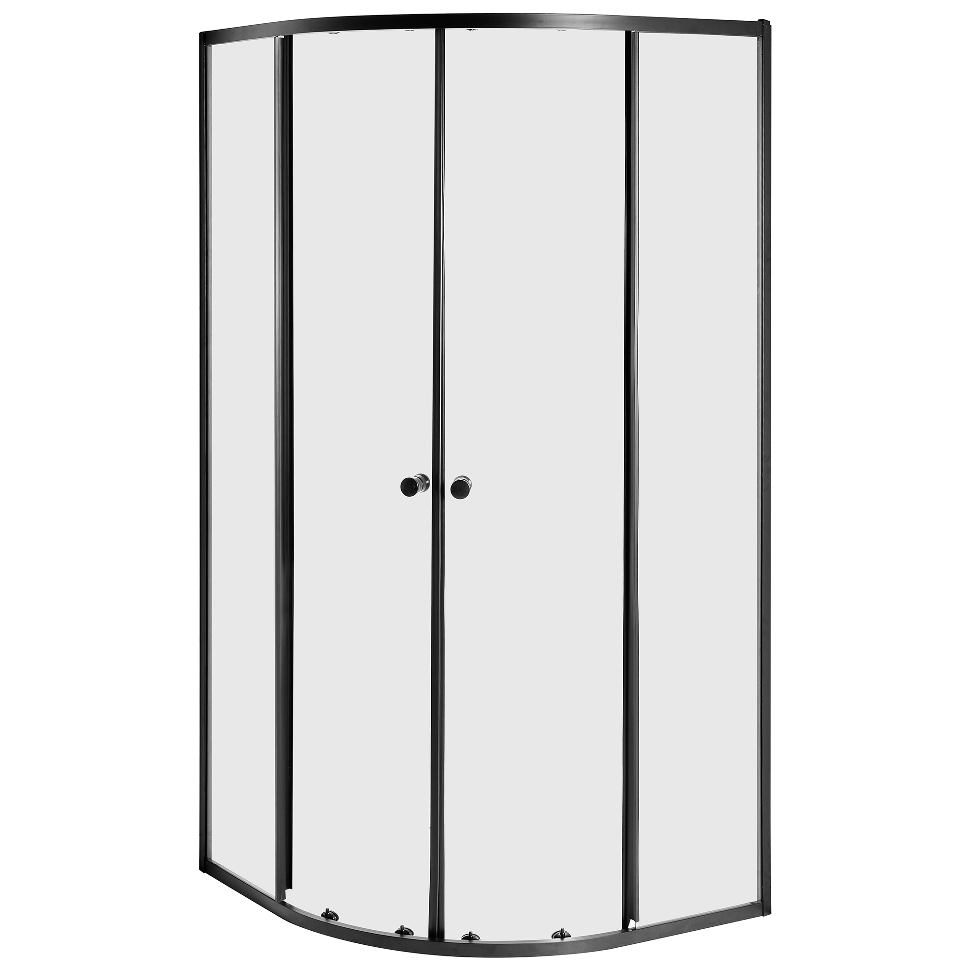 Duschväggar ONELLI 900 x 900 x 1900 mm Svart