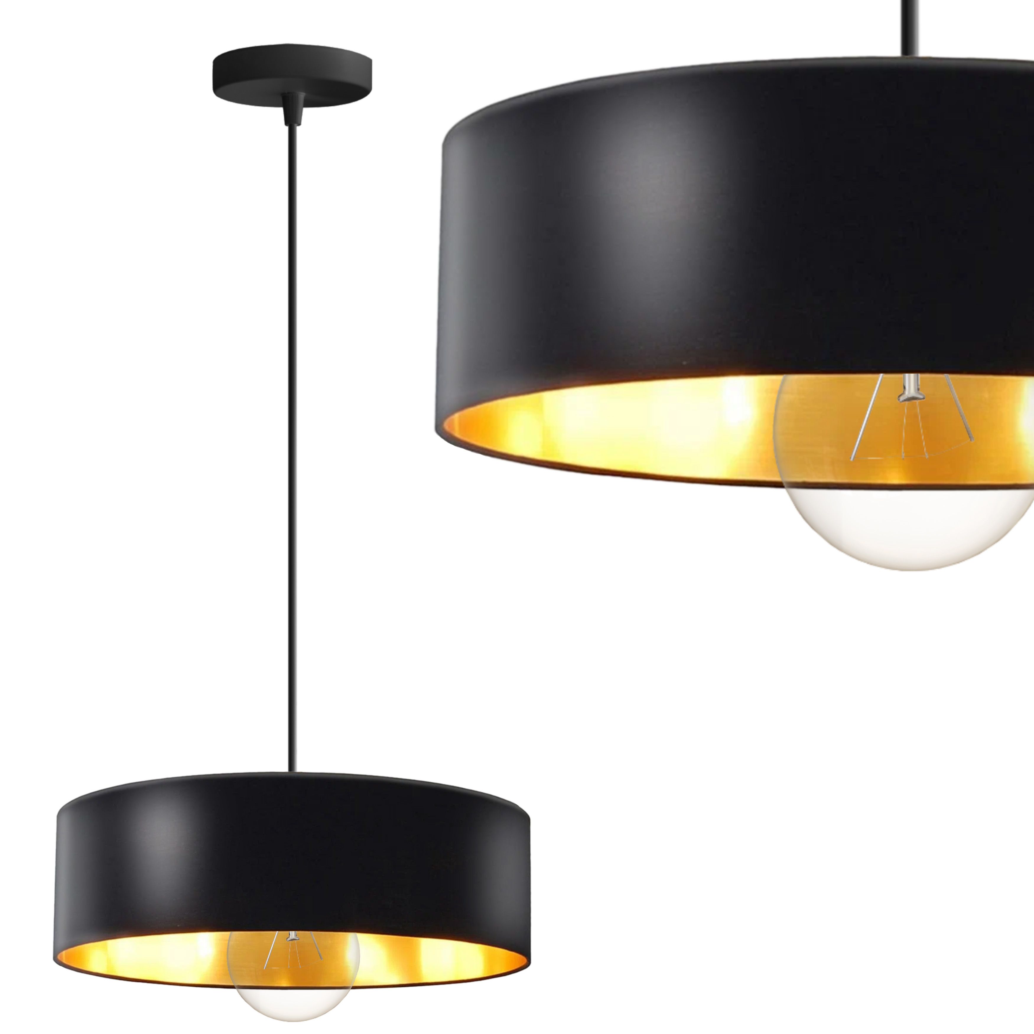 TOOLIGHT hängande taklampa APP1333-1CP Svart 6x20,2x6cm