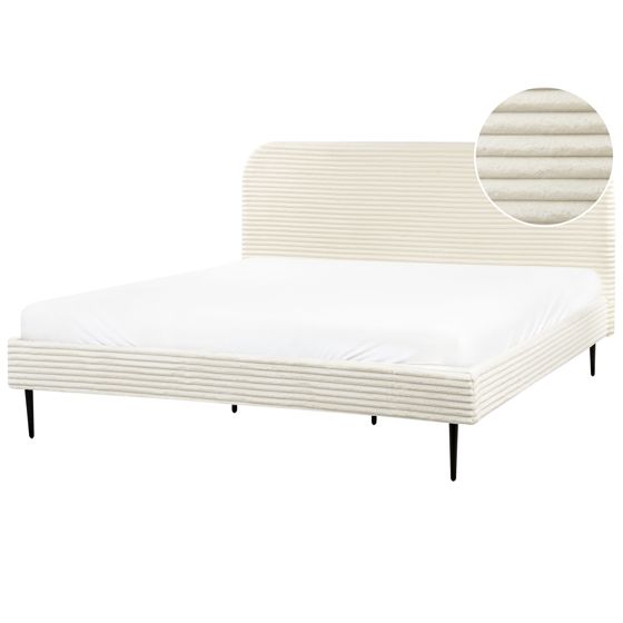 Säng med lamellram Manchester FLAYAT 180 x 200 cm Off-White