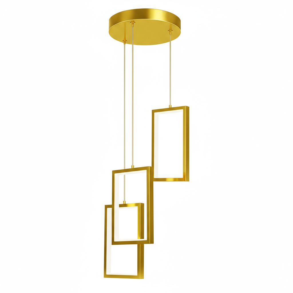 Toolight Hängande taklampa LHJ088-3CP LED Guld 12x12x20cm