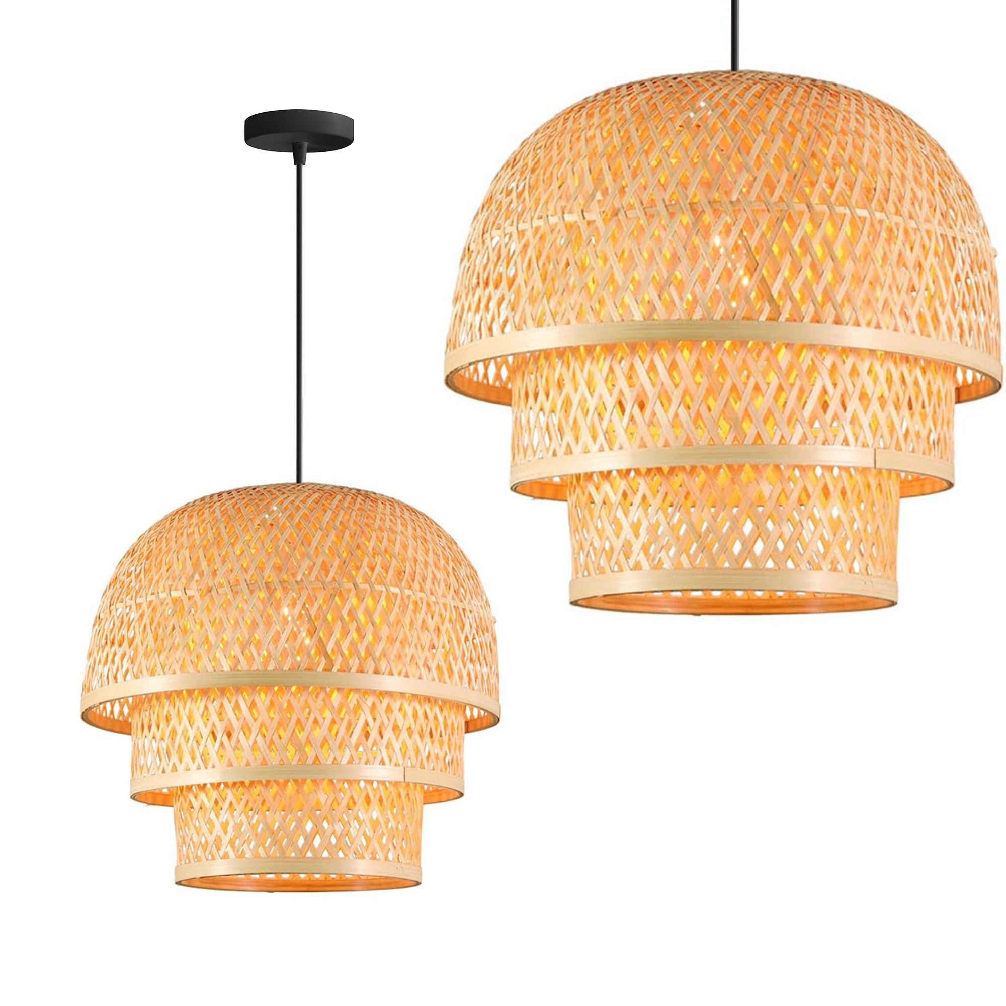 TOOLIGHT hängande taklampa APP1629-1CP Brun 40x45x40cm