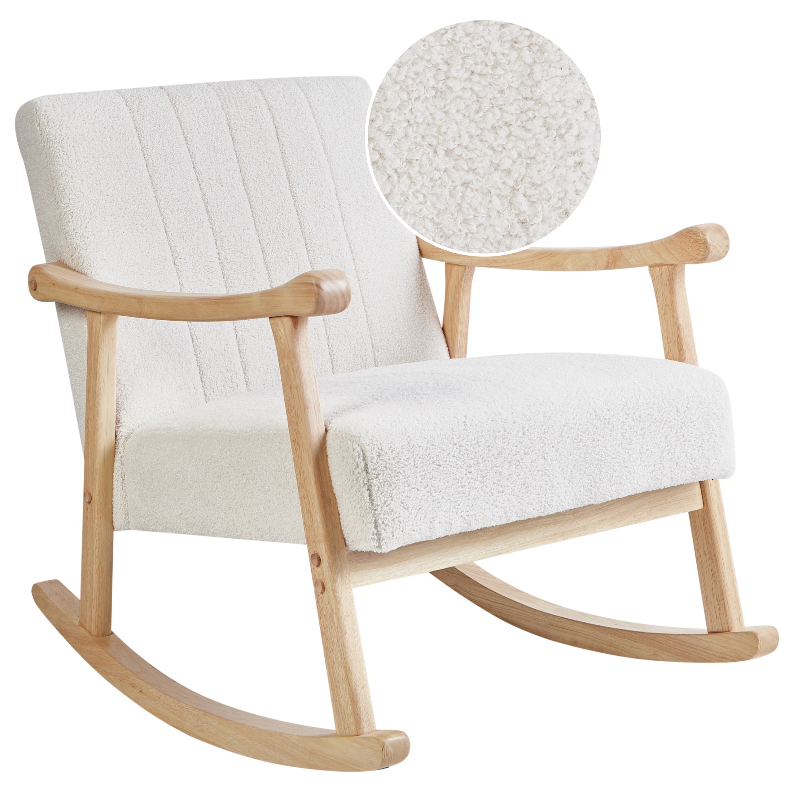 Gungstol LEKNES Bouclé Off-White