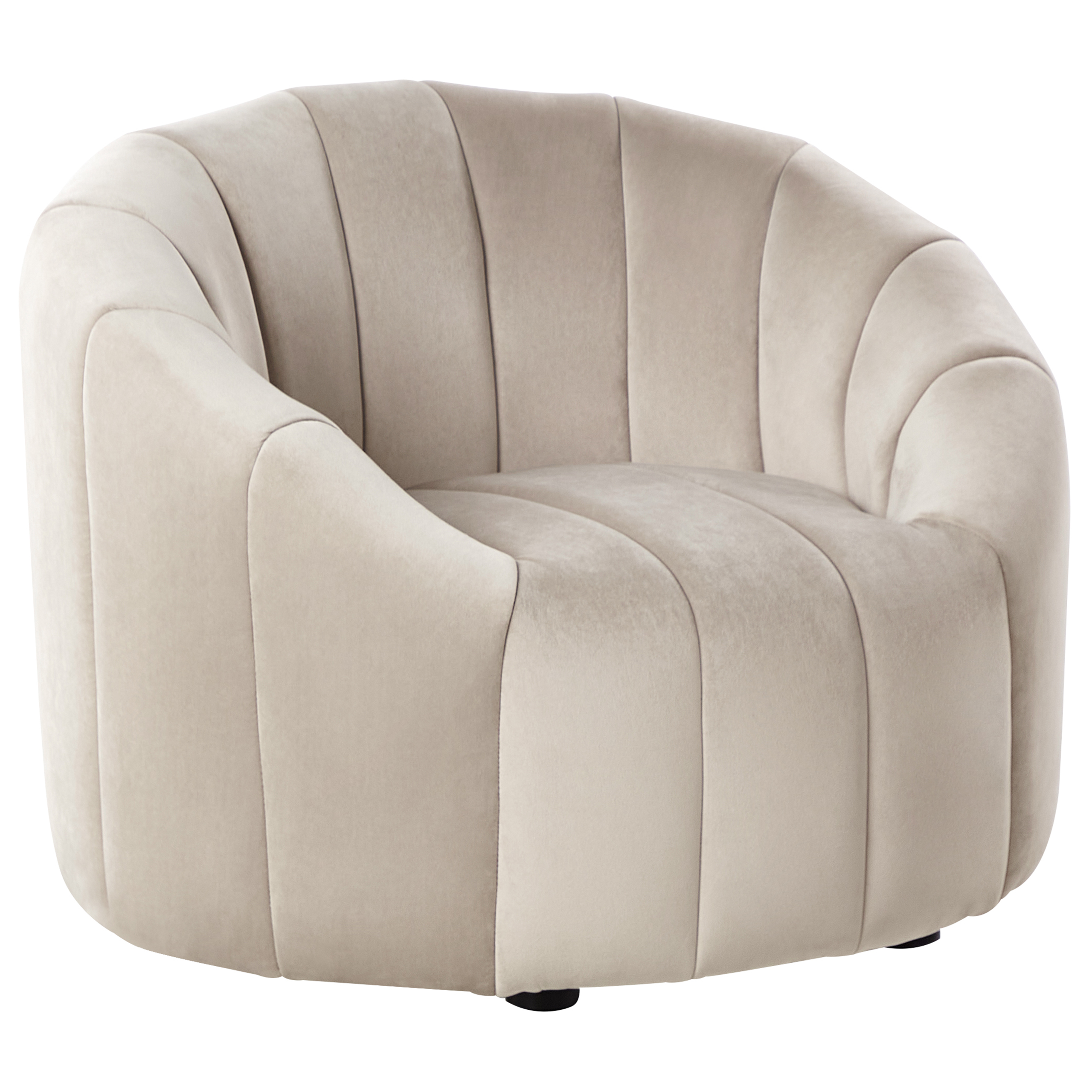 Fåtölj MALUNG Sammet Beige