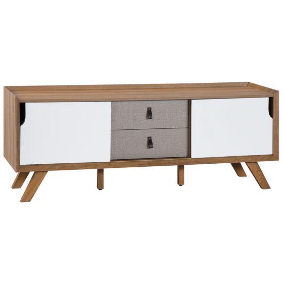 TV-bänk ACTON Brun/ Vit