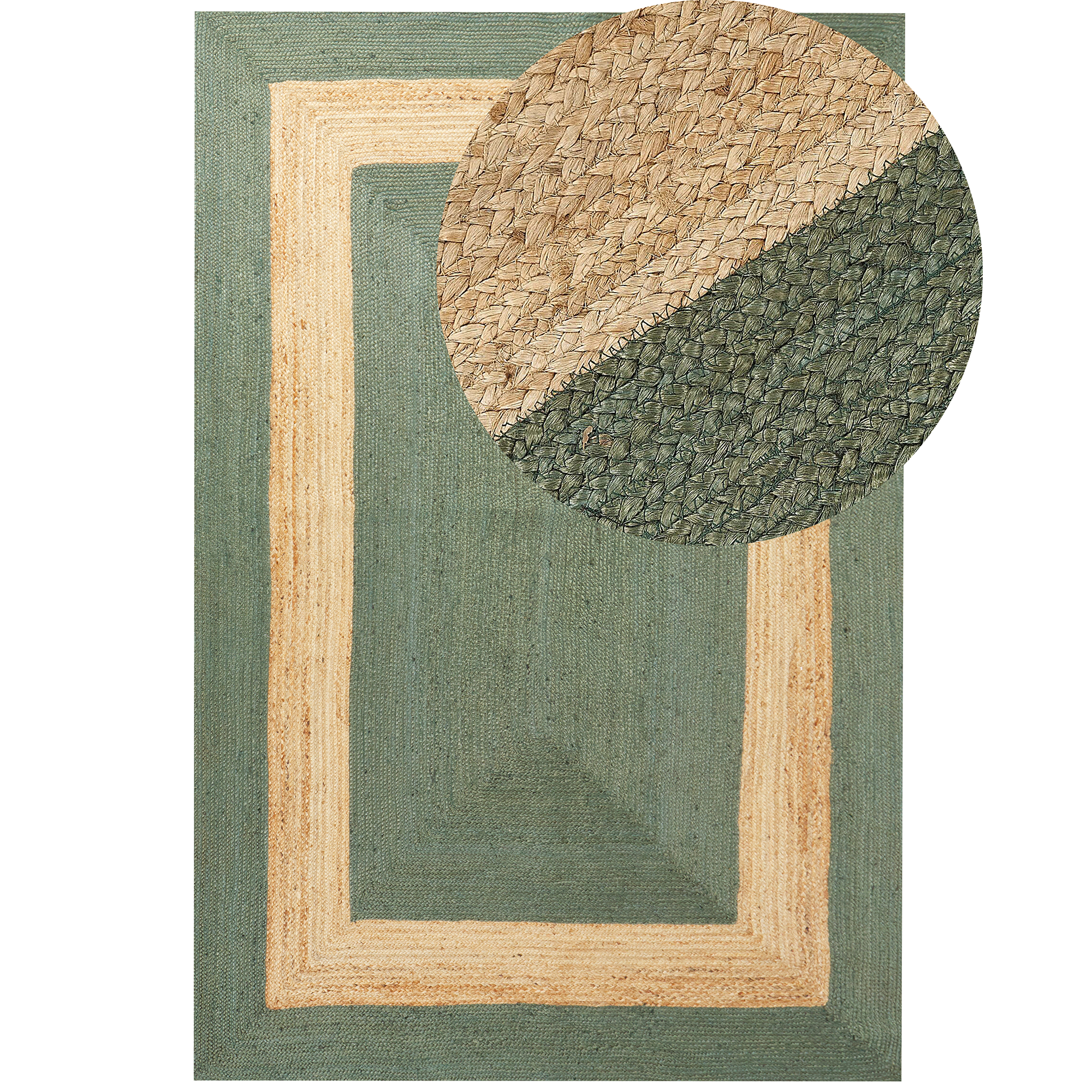 Matta KARAKUYU Grön 200 x 300 cm Jute