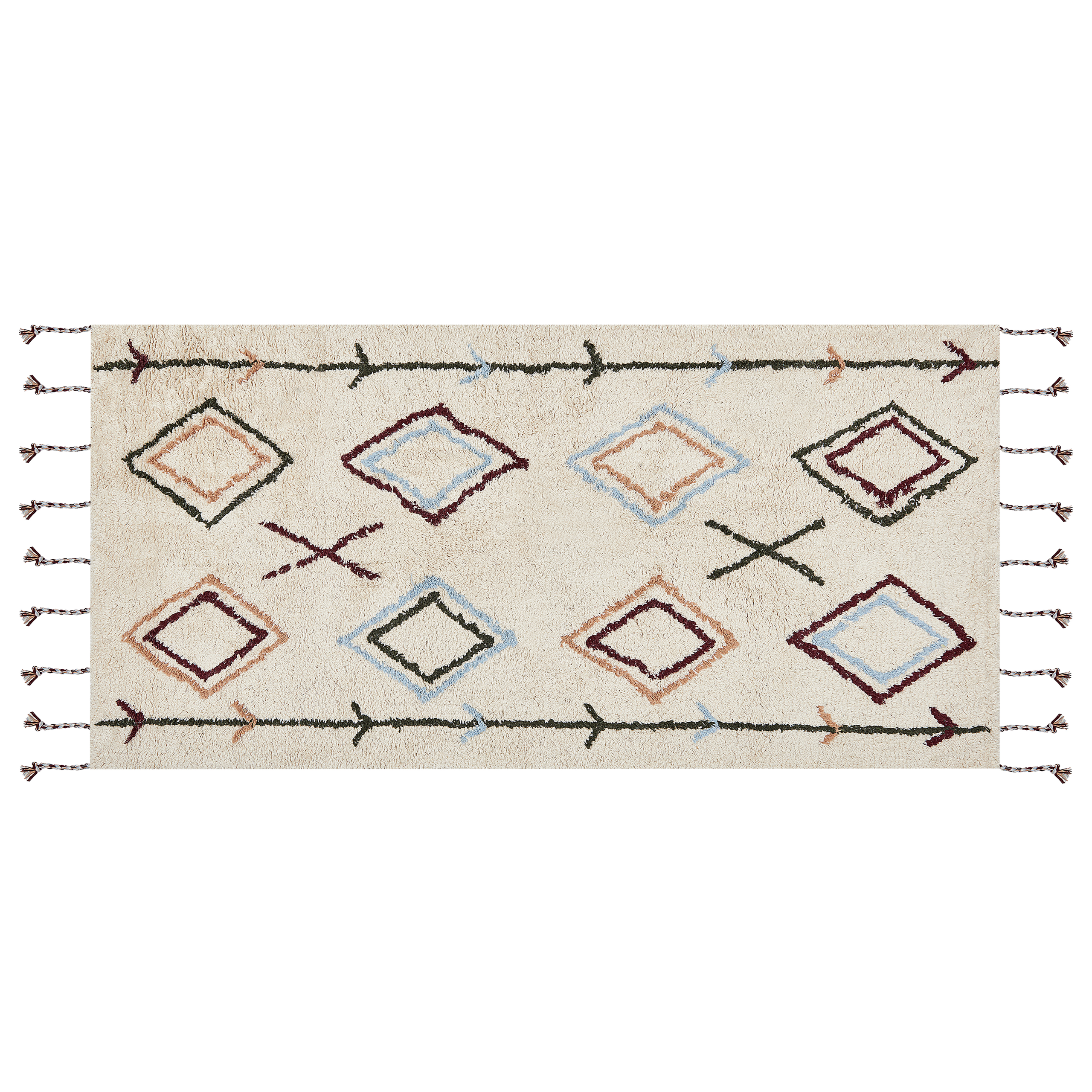 Matta CORUM Beige 80 x 150 cm Bomull
