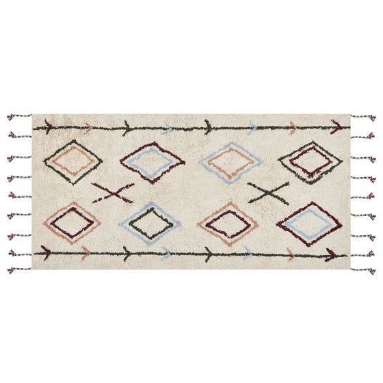 Matta CORUM Beige 80 x 150 cm Bomull