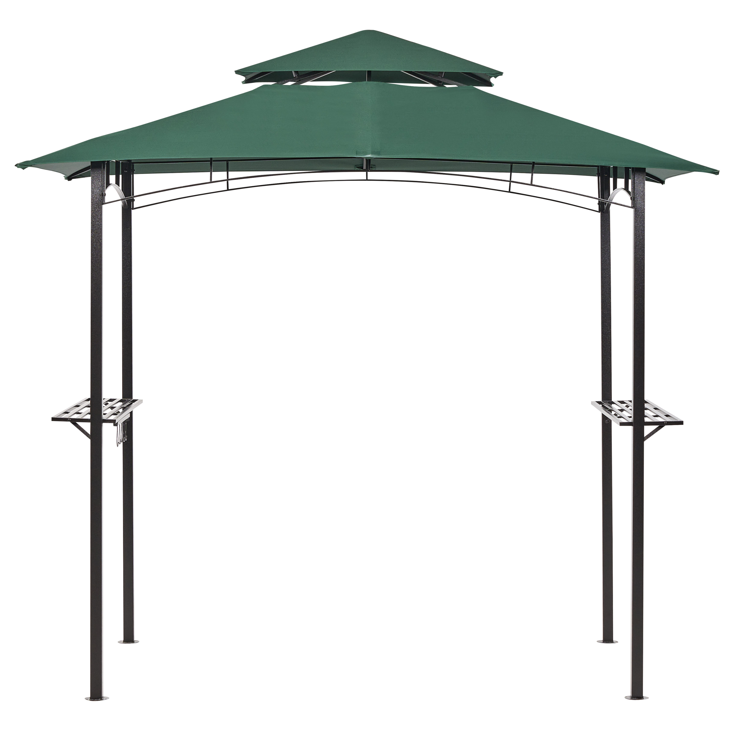 Paviljong NARO 240 cm 148 cm Metall Mörkgrön