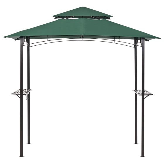 Paviljong NARO 240 cm 148 cm Metall Mörkgrön