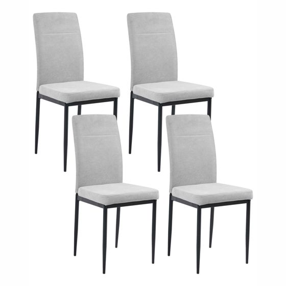 Set med 4 matstolar RINER Grå