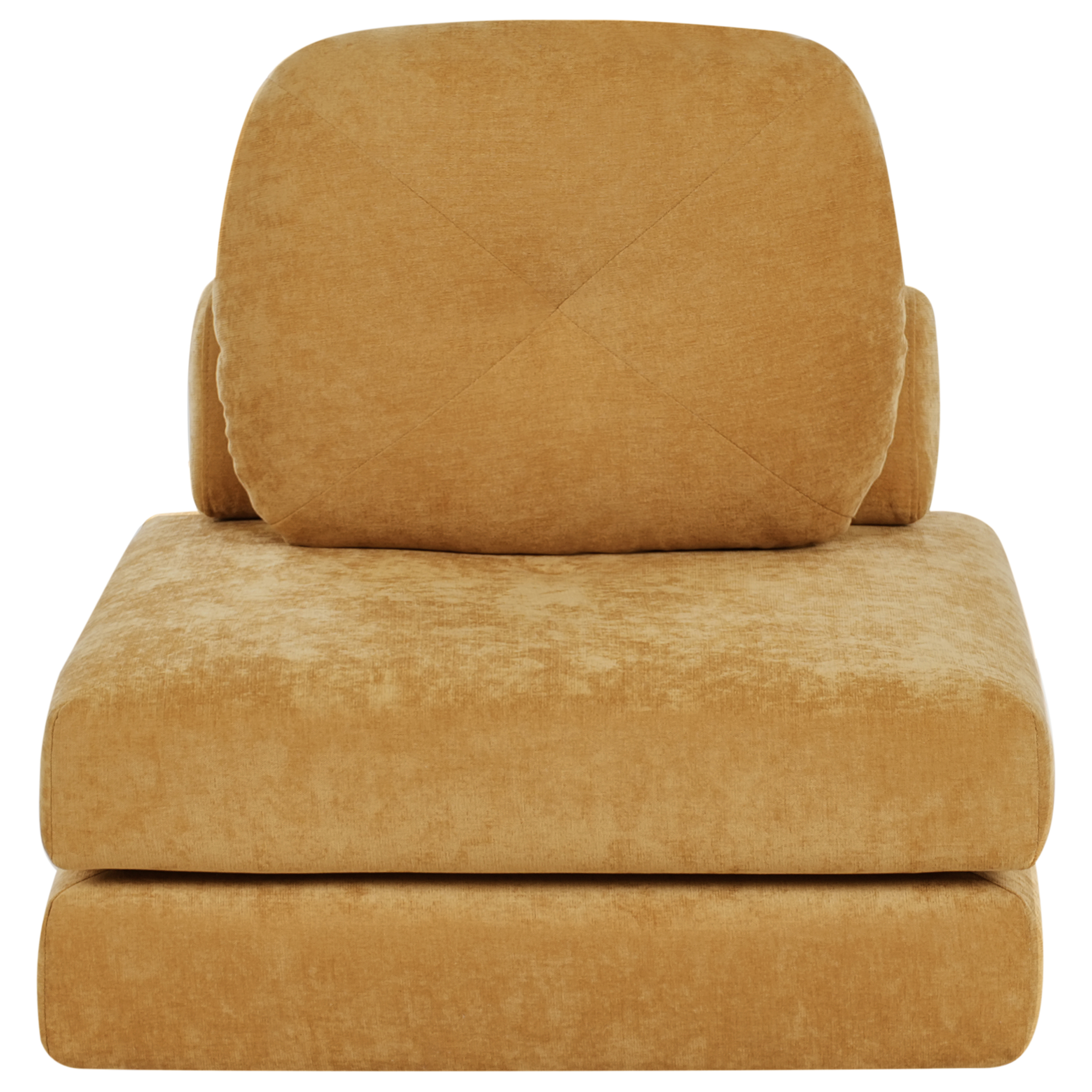 Enkel bäddsoffa OLDEN Chenille Senapsgul