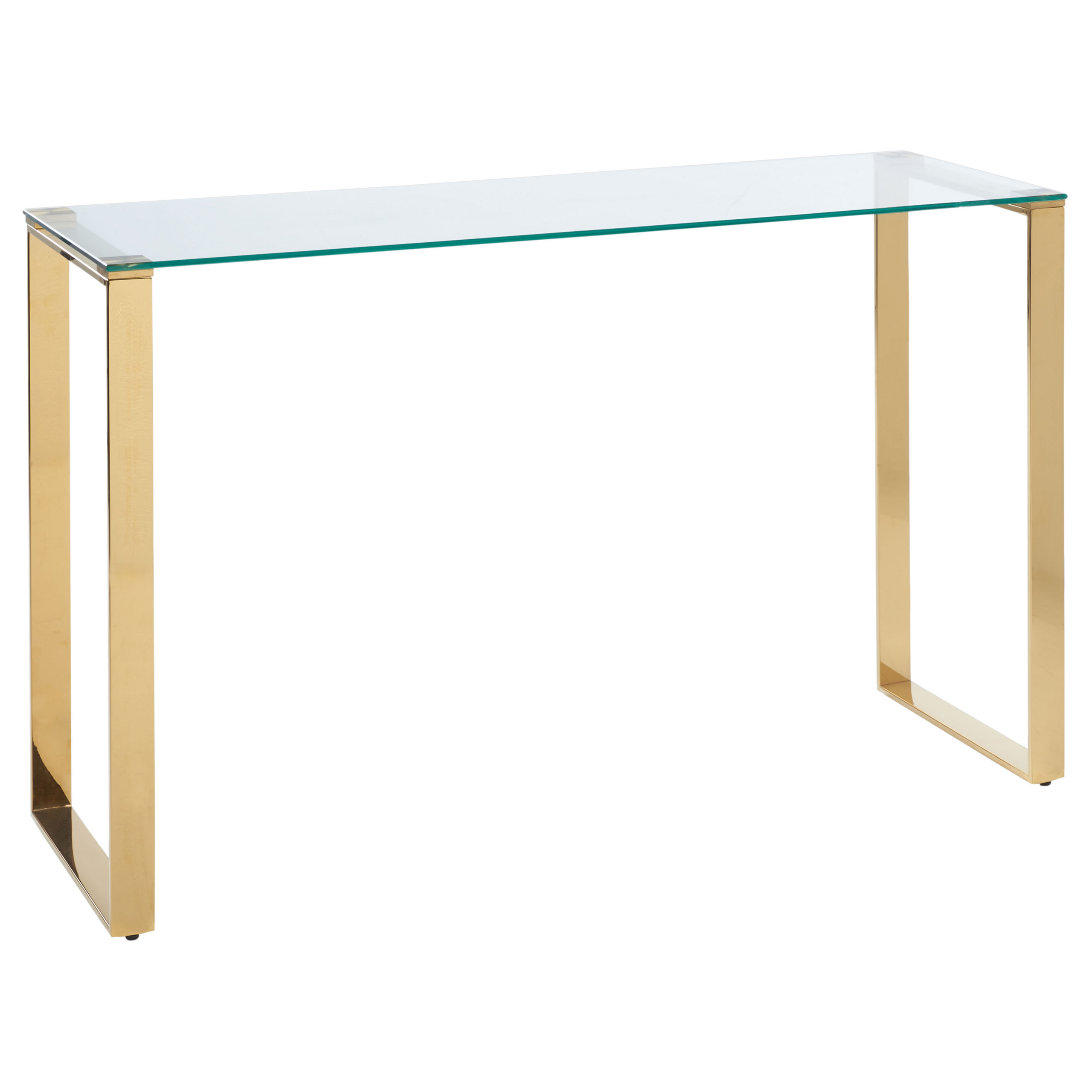 Konsolbord TILON Härdat glas Guld