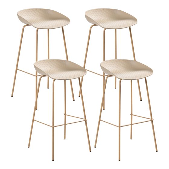 Set med 4 barstolar VENLO Beige