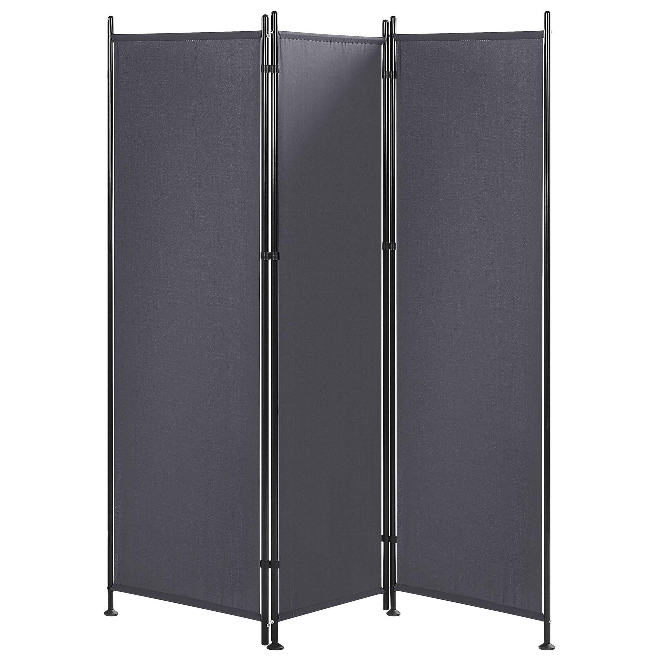 Rumsavdelare med 3 paneler NARNI 160 cm 170 cm Grå