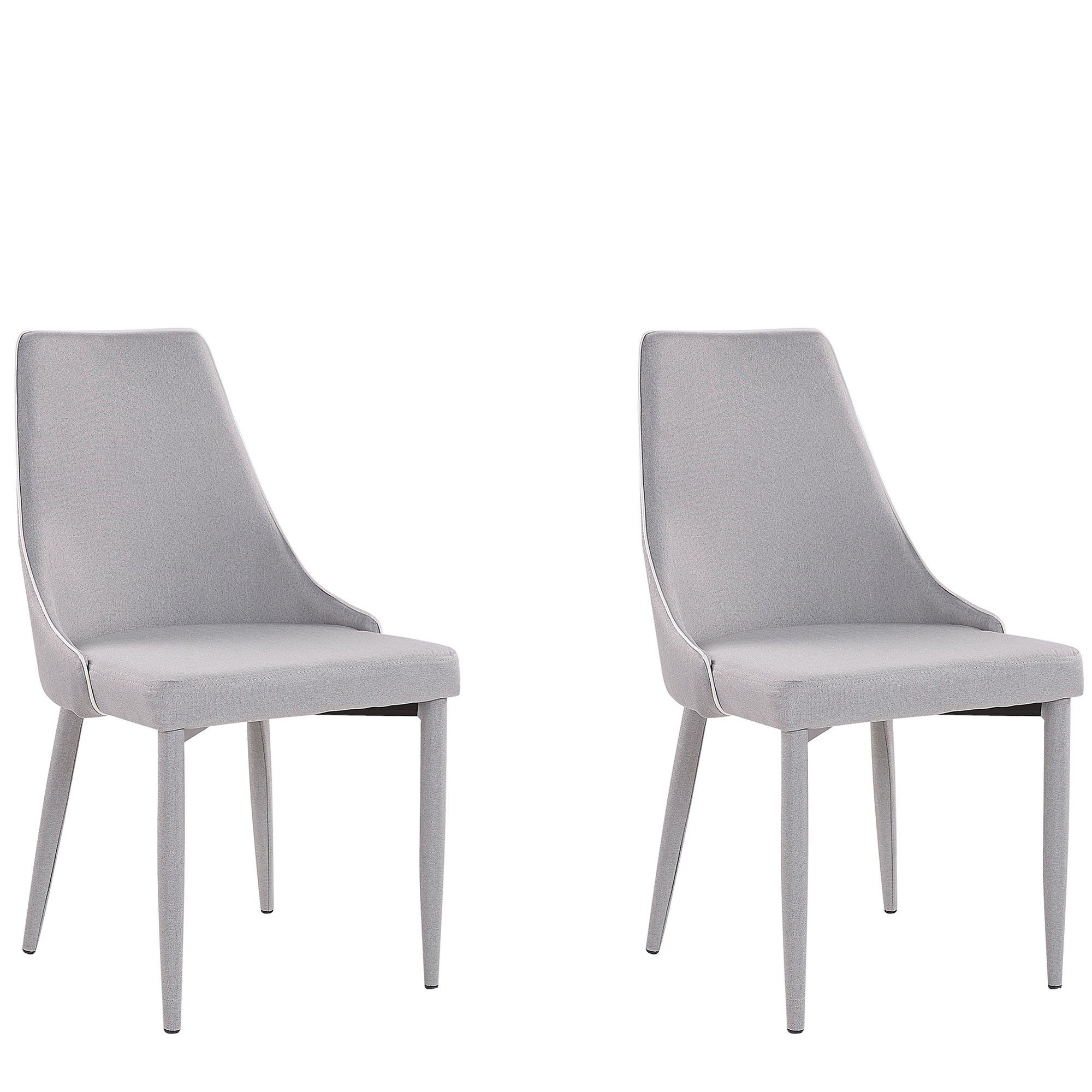 Set med 2 matstolar CAMINO Ljusgrå