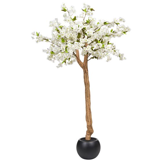 Konstgjord växt CHERRY TREE 180 cm Vit