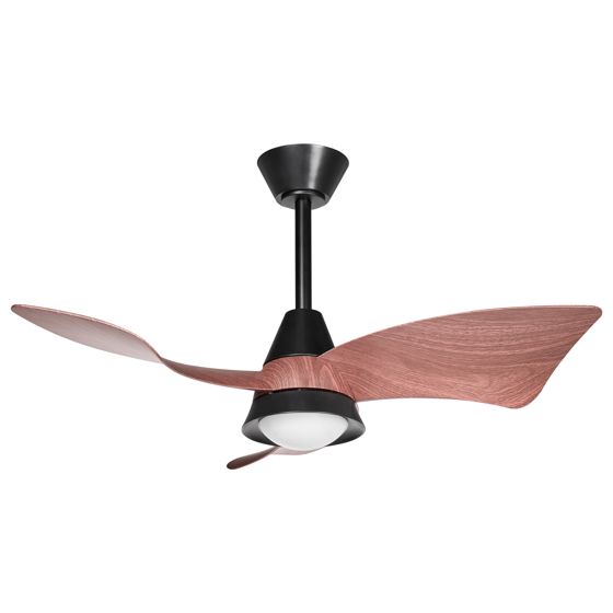 Takfläkt med lampa HAINES med fjärrkontroll LED Svart