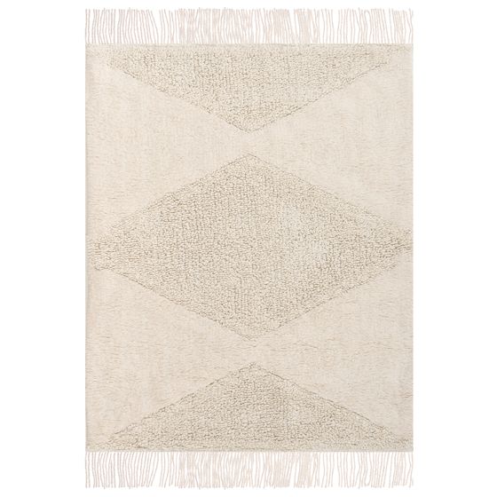 Barnmatta KHONOMA Ljusbeige 140 x 200 cm Bomull