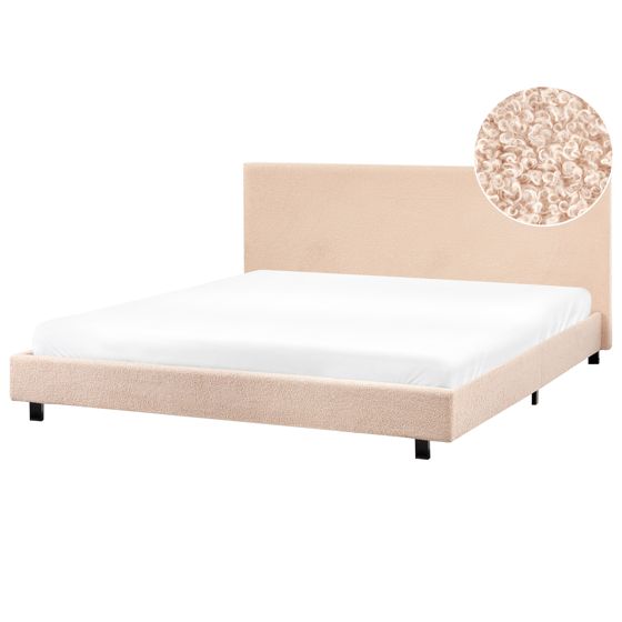 Vattensäng Bouclé ALBI 180 x 200 cm Beige