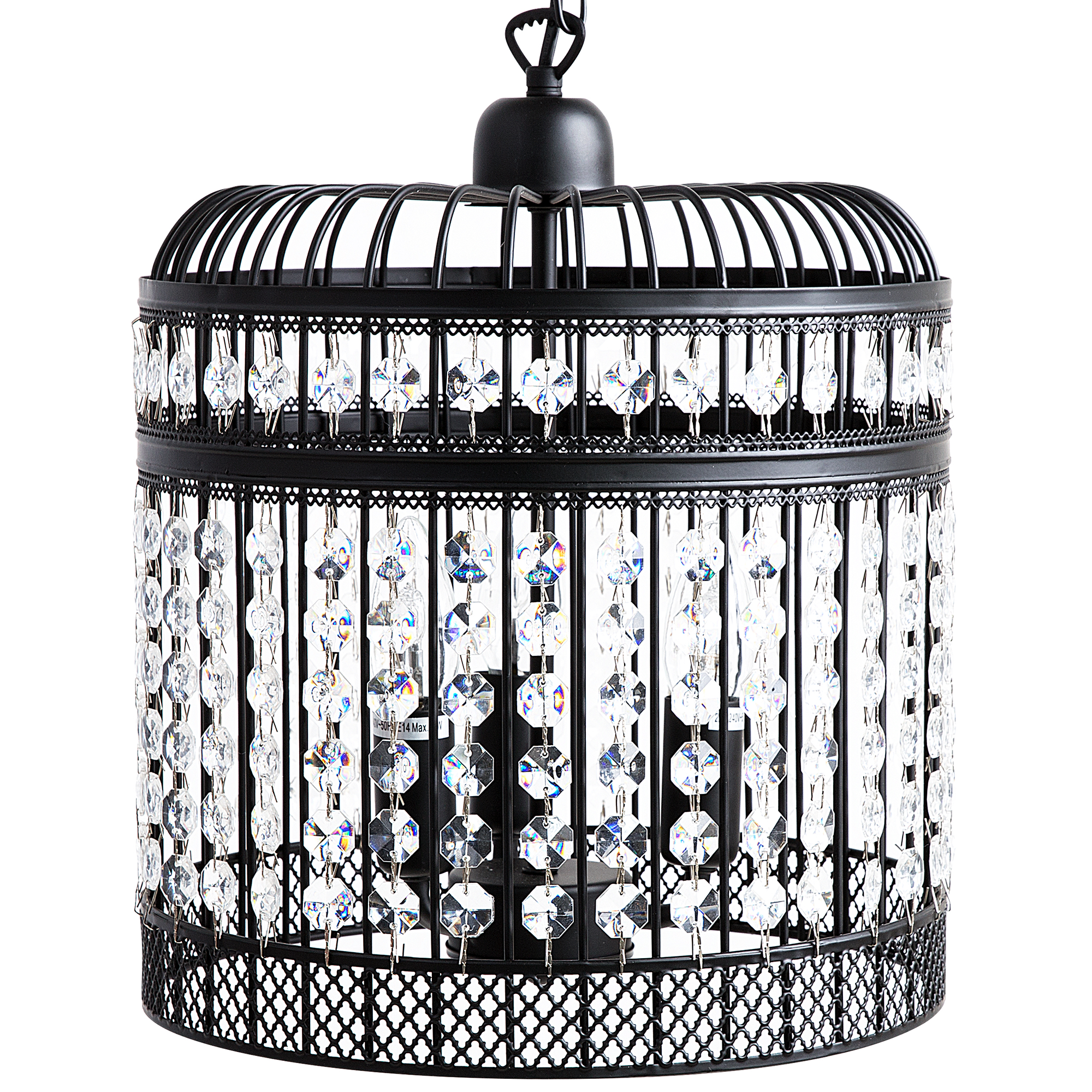 Pendellampa CELON Metall Svart