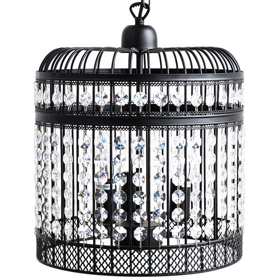 Pendellampa CELON Metall Svart