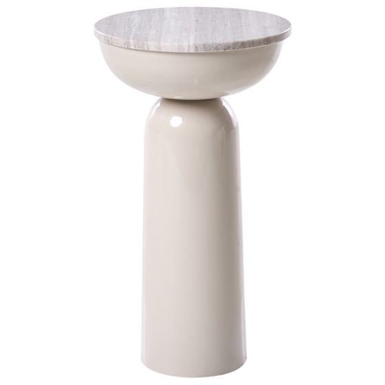 Sidobord FALCON Metall Beige