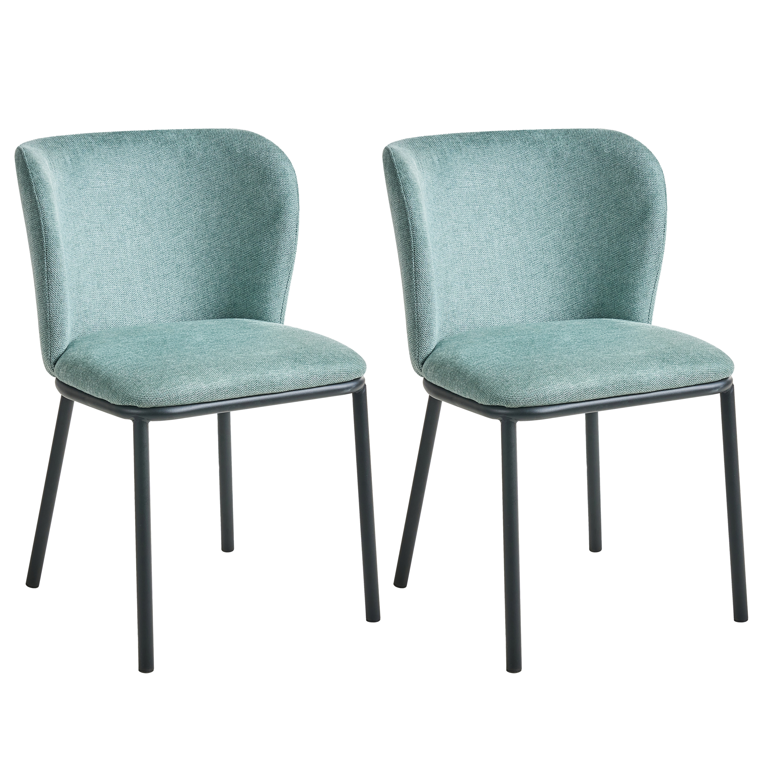 Set med 2 matstolar ARTESIA Mintgrön