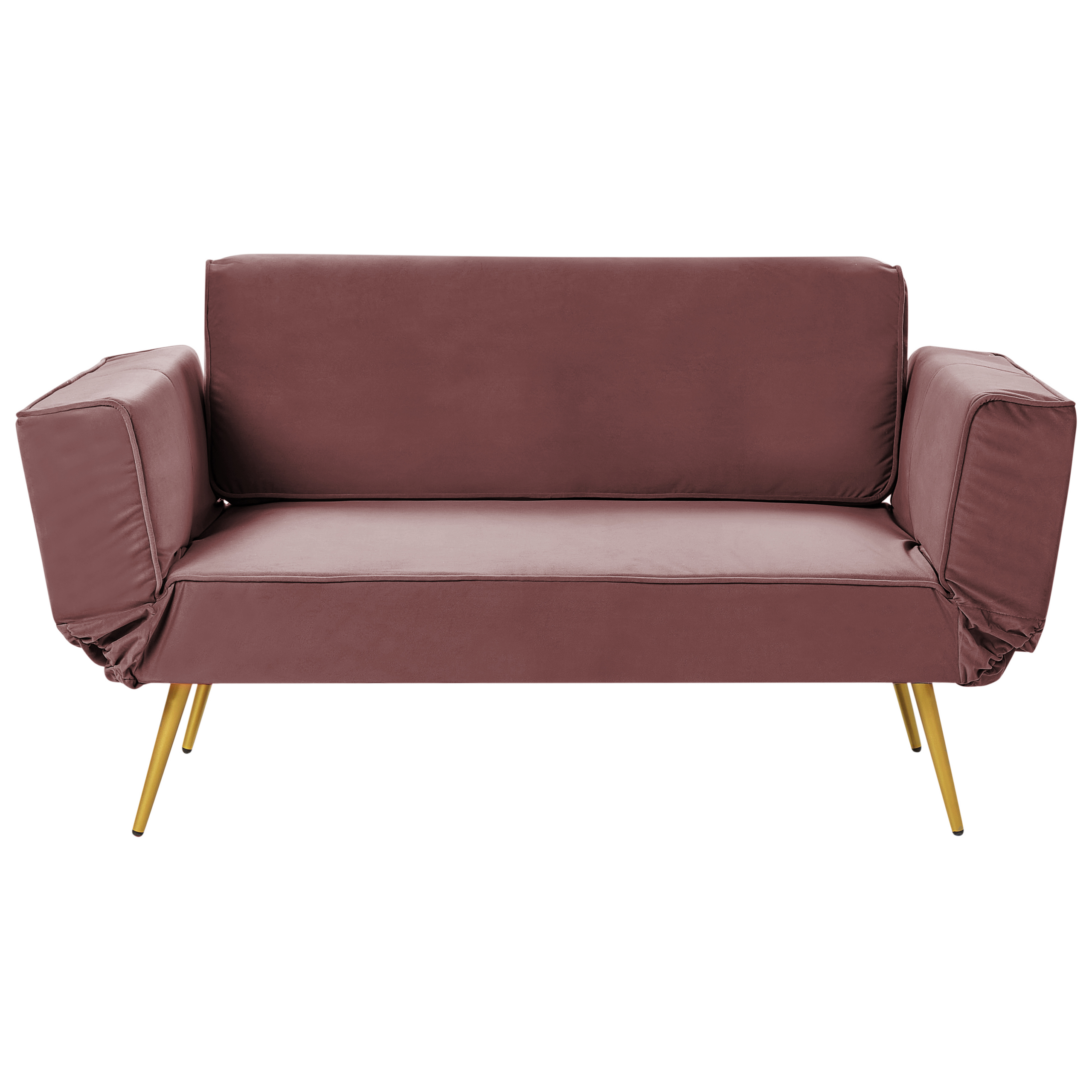 Bäddsoffa 2-sits SAARELA Sammet Rosa