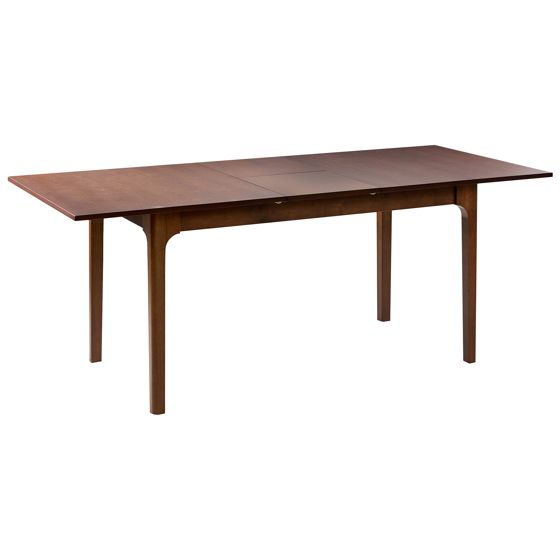 Förlängningsbart matbord DELMAS Mörk askfanér 160/200 cm 90 cm