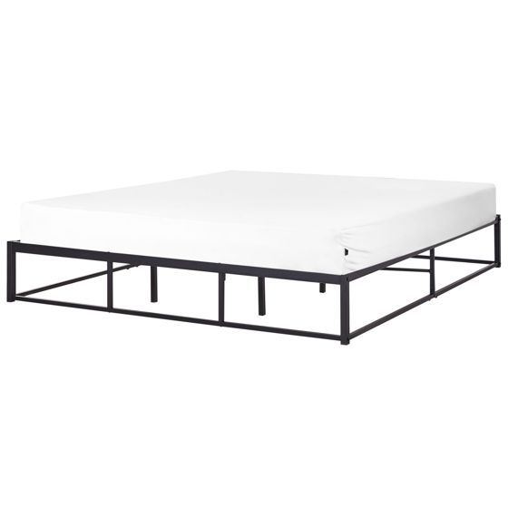 Säng med lamellram Metall VIRY 180 x 200 cm Svart