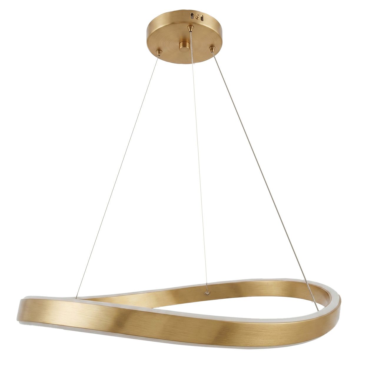 TOOLIGHT hängande taklampa SWE069-CP 80cm Borstat guld 80x80x5cm