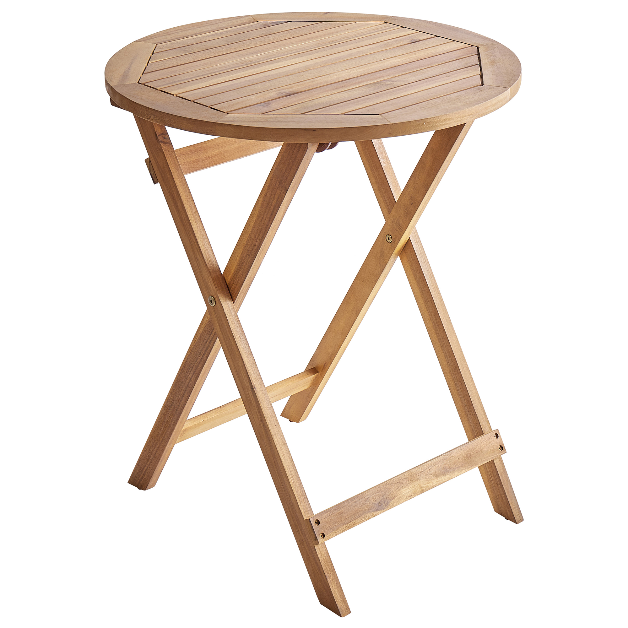 Bistrobord PROSSEDI 60 cm 60 cm Akaciaträ Brun