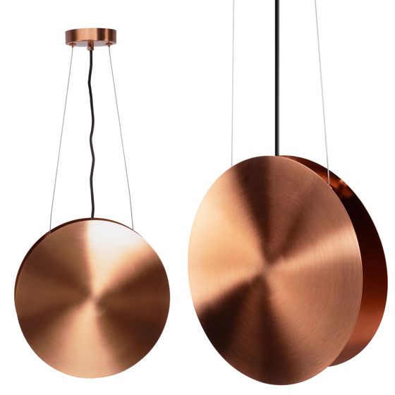 TOOLIGHT hängande taklampa LED APP1378-CP Svart/Koppar 35x30x35cm