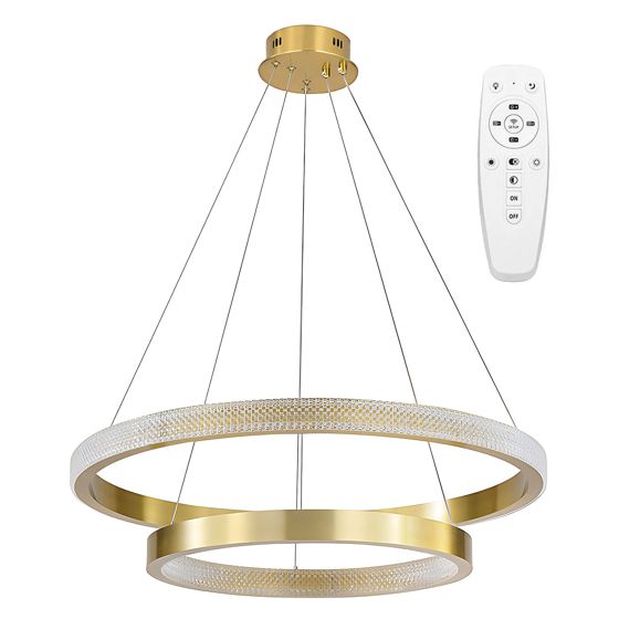 TOOLIGHT pendellampa APP1772-CP, Borstat guld, 60x60x95cm