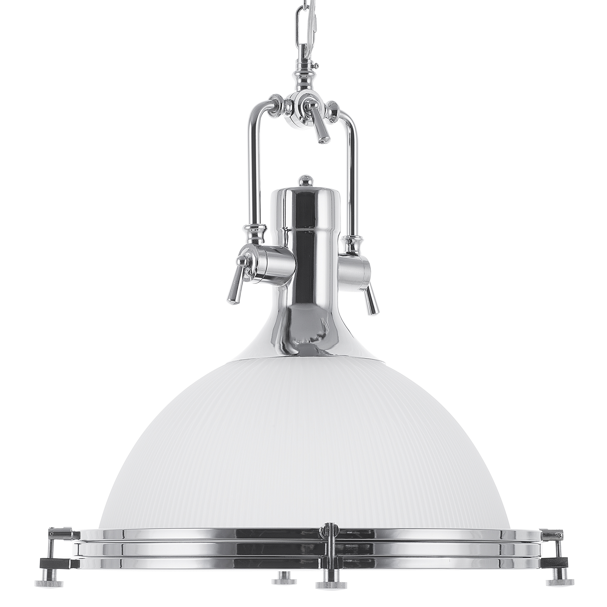 Pendellampa EBRON Glas Vit