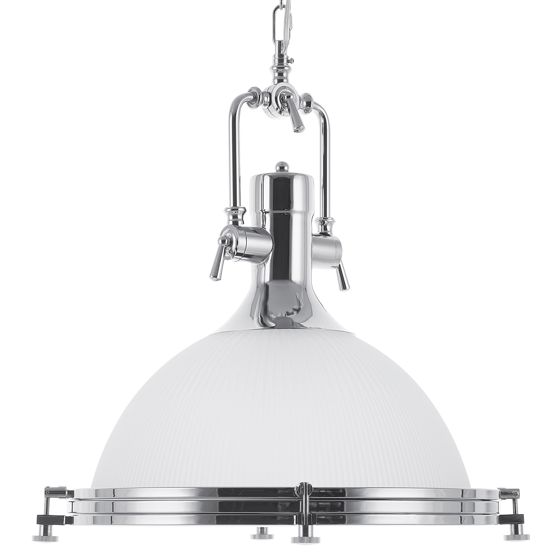 Pendellampa EBRON Glas Vit