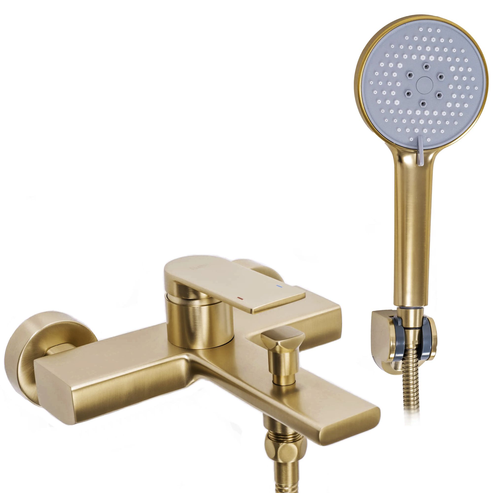 REA Badkarsblandare VERSO Borstat Guld, 21,5x20x24cm