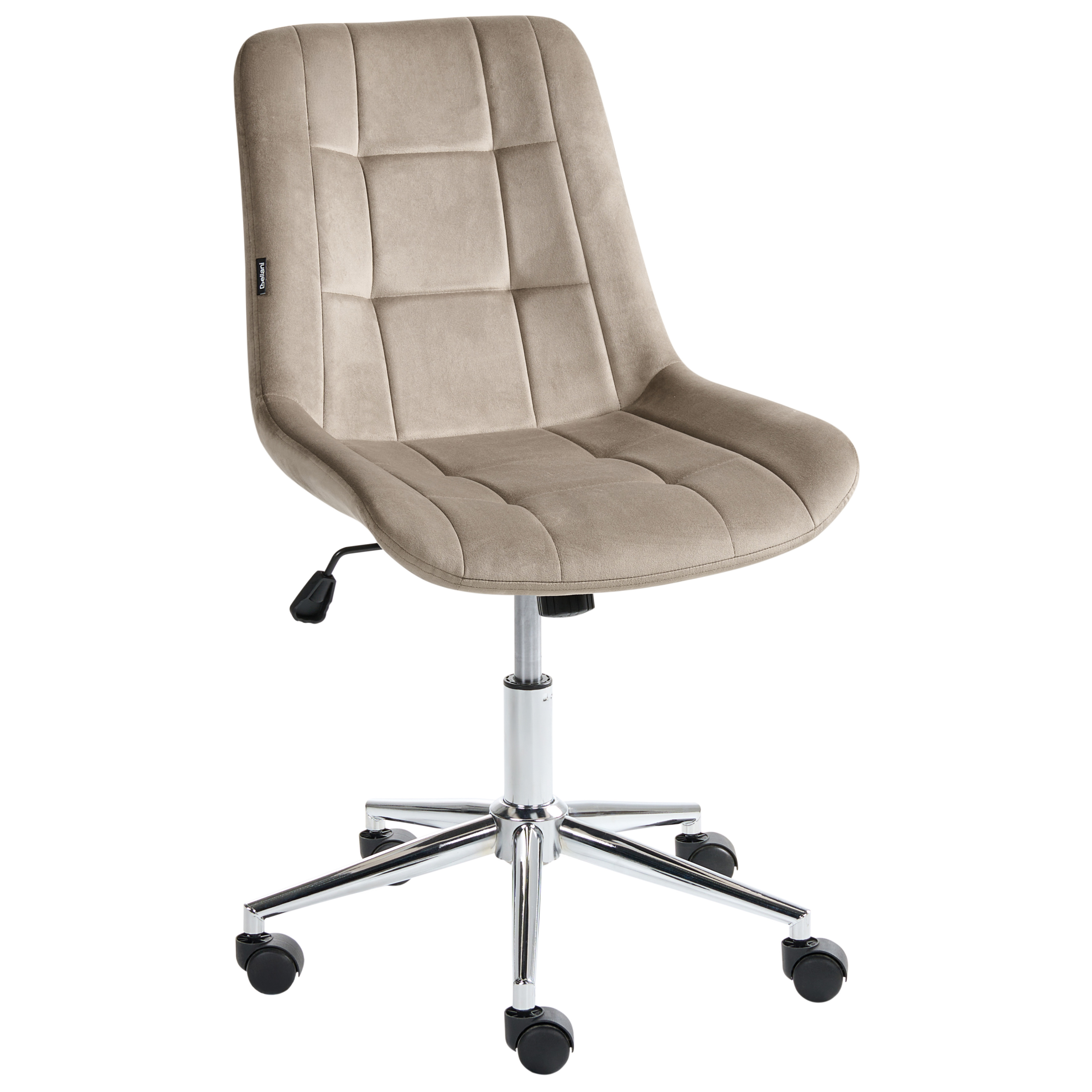 Kontorsstol MELROSE Sammet Taupe