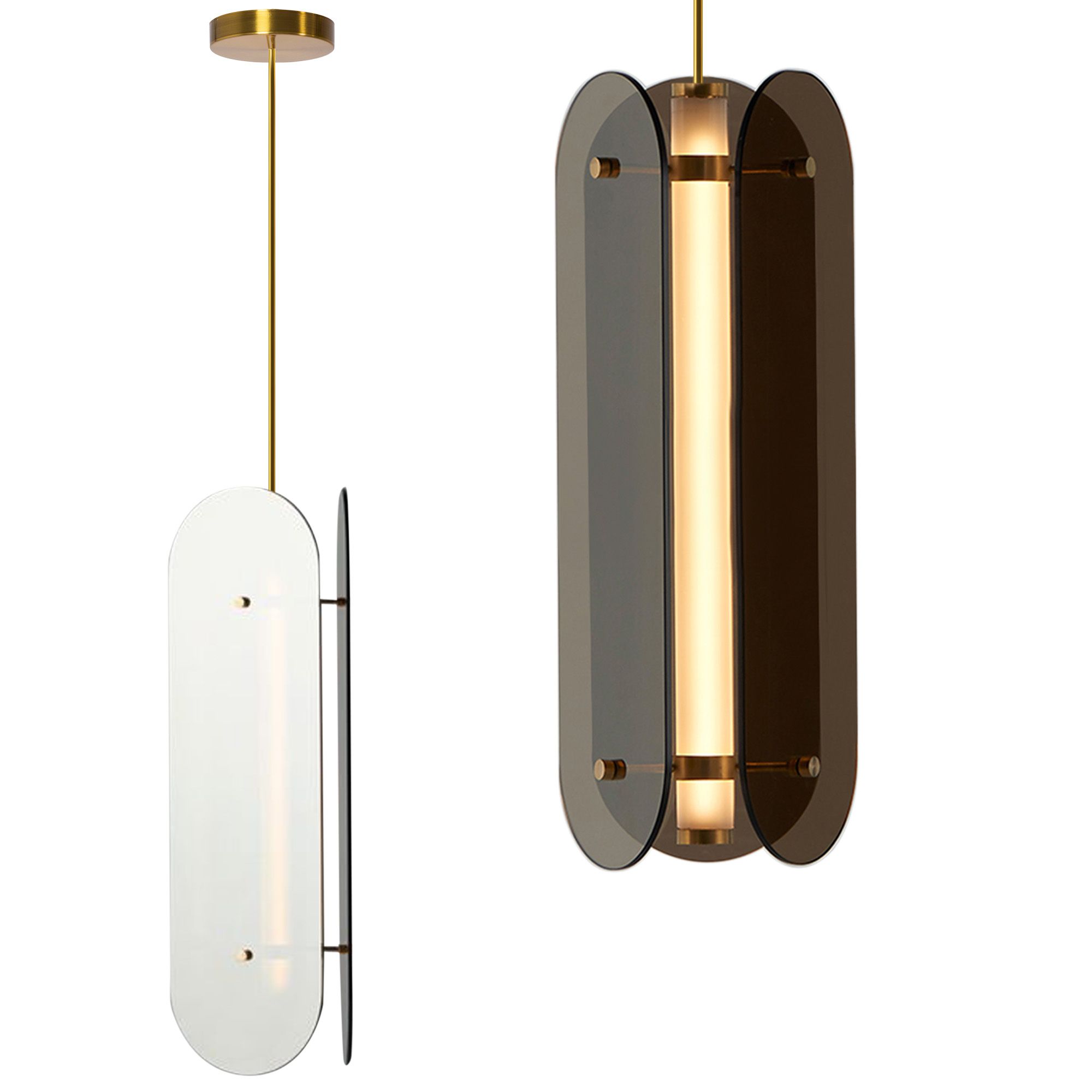 TOOLIGHT hängande taklampa APP1676-CP LONG Svart 90x15x90cm